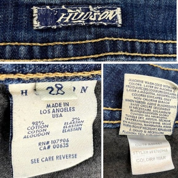 Hudson Jeans Midrise Cut off Jean Shorts Size 28 - Picture 15 of 15